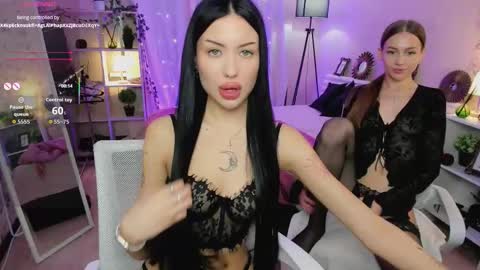Jess blond and Leila brunette online show from 02/20/26, 01:11