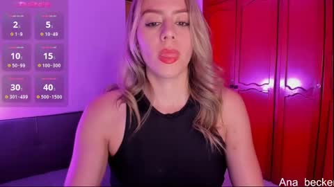 Snapshot of ana_becker1 chatting on 01/29/25, 10:05 Ana online show from 01/29/25, 10:05