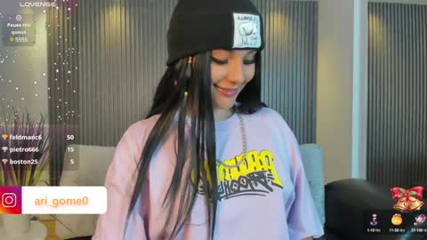 Snapshot of arigy_gomez chatting on 12/20/24, 12:19 Arigy Everyday From 1430 to 2130 Col Time online show from 12/20/24, 12:19