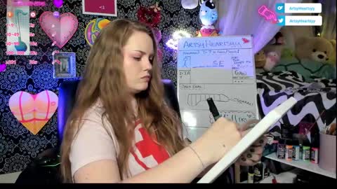 Snapshot of artsyheartsyy chatting on 02/06/25, 06:08 ArtsyHeartsyy online show from 02/06/25, 06:08