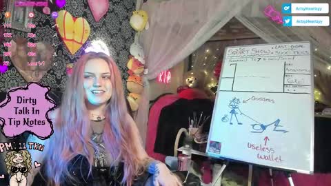 Snapshot of artsyheartsyy chatting on 09/20/25, 12:55 ArtsyHeartsyy online show from 09/20/25, 12:55