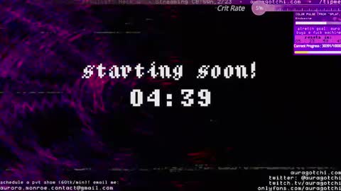 Snapshot of auragotchi chatting on 02/23/25, 05:01 Aurora  Aura online show from 02/23/25, 05:01