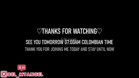 In instagran bel myangel online show from 02/25/25, 08:09