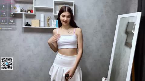 Snapshot of camienevius chatting on 10/27/25, 12:09 Hello My name is Rina  im new model here and little but shy but curious. online show from 10/27/25, 12:09