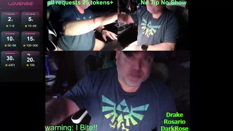 Drake D Vamp aka Drake DarkRose online show from 01/13/25, 03:45