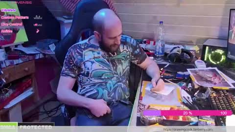 drawingcock online show from 01/31/25, 07:18