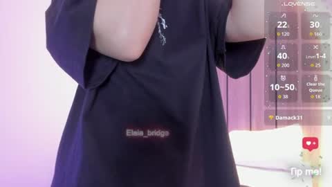 Snapshot of elaia_bridge chatting on 07/16/26, 11:49 E L A I A online show from 07/16/26, 11:49