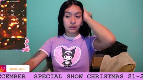 Snapshot of elaine_sun chatting on 12/18/24, 02:32 Elaine eli online show from 12/18/24, 02:32