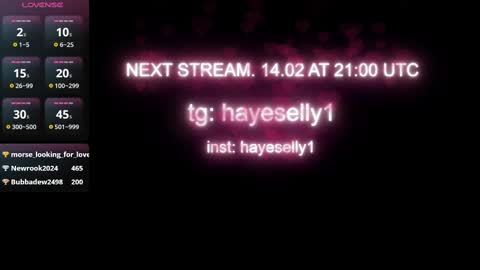 Snapshot of ella_hayes chatting on 02/13/25, 02:56 Ella NEXT STREAM 1TH DECEMBER 1200 - 0800 AM AT MOSCOW TIME online show from 02/13/25, 02:56