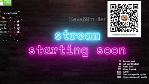 Snapshot of eva69muller chatting on 12/19/24, 06:12 Eva  next show  8pm CEST AMST online show from 12/19/24, 06:12