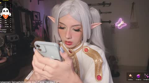 Snapshot of fairywhore chatting on 12/05/24, 03:48  Jackie Cosplayer  online show from 12/05/24, 03:48