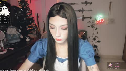 Snapshot of fairywhore chatting on 12/10/24, 04:34  Jackie Cosplayer  online show from 12/10/24, 04:34