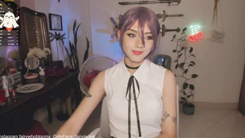 Snapshot of fairywhore chatting on 01/03/25, 03:05  Jackie Cosplayer  online show from 01/03/25, 03:05