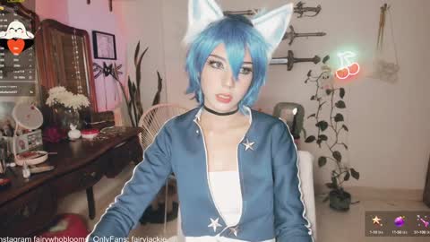 Snapshot of fairywhore chatting on 01/27/25, 05:03  Jackie Cosplayer  online show from 01/27/25, 05:03