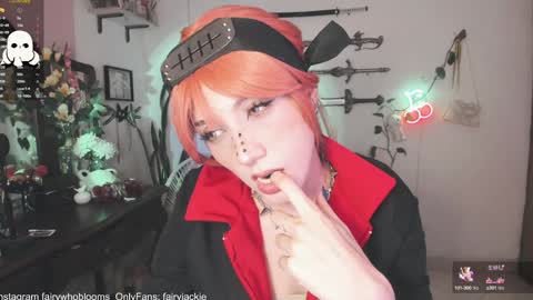 Snapshot of fairywhore chatting on 02/01/25, 05:49  Jackie Cosplayer  online show from 02/01/25, 05:49