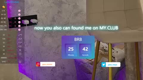Snapshot of jane_meys chatting on 01/07/25, 11:05 your kitty JANE roawww online show from 01/07/25, 11:05