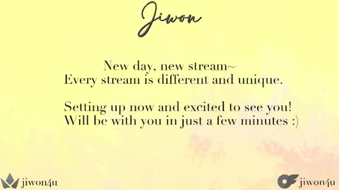 Snapshot of jiwon4u chatting on 02/14/25, 01:29 Jiwon online show from 02/14/25, 01:29