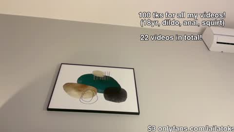 Snapshot of lailatoks chatting on 12/21/24, 03:36 lailatoks - TIP 100 tks  get all my videos 22 VIDEOS SQUIRT PUSSY DILDO online show from 12/21/24, 03:36