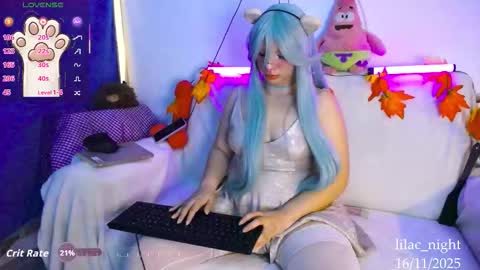 Snapshot of lilac_night chatting on 11/16/25, 02:11 Jen online show from 11/16/25, 02:11