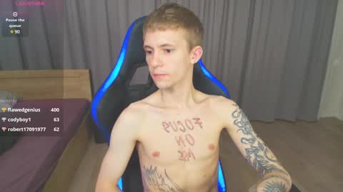 Snapshot of max_gen chatting on 02/10/25, 01:46 Max Gen with tats 24years  And Ethan without tats 20 years online show from 02/10/25, 01:46