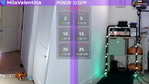 Snapshot of milavalentinax chatting on 01/28/25, 03:15 Mila Valentina online show from 01/28/25, 03:15