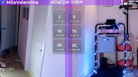 Snapshot of milavalentinax chatting on 02/27/25, 01:38 Mila Valentina online show from 02/27/25, 01:38