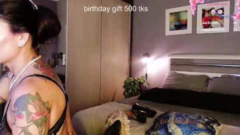 My alter ego Betinna Flowers - a tattooed Miss  -   Are you missing me come in here  -  online show from 01/14/26, 10:25