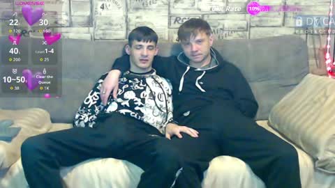Snapshot of passionate_bonds chatting on 05/21/26, 02:18 Max tall dark-haired guy with tattoos and Phil blond-haired online show from 05/21/26, 02:18