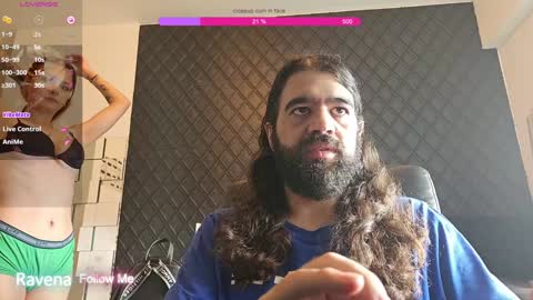 Snapshot of powercouplemix chatting on 01/17/25, 07:05 Ravena Rozz online show from 01/17/25, 07:05