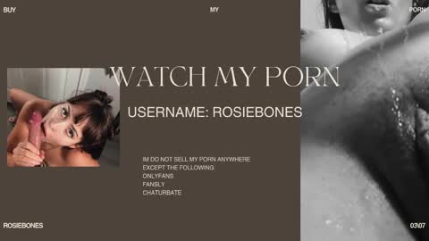 Rosie Bones online show from 05/18/26, 11:32