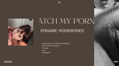 Rosie Bones online show from 06/03/26, 11:32