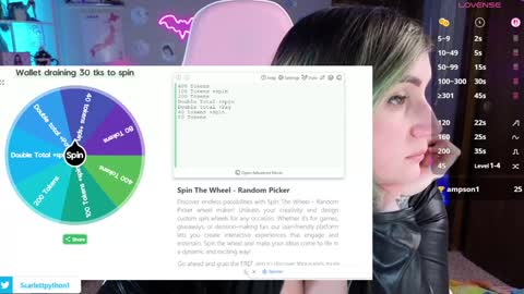 Scarlett online show from 10/17/25, 02:30