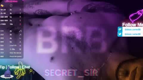 Snapshot of secret_sir chatting on 06/06/26, 11:20 Dean Carter online show from 06/06/26, 11:20