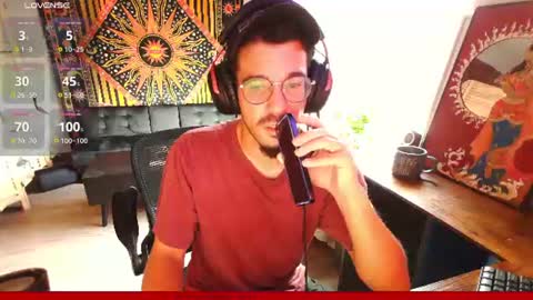 Snapshot of suckmyshroom22 chatting on 07/30/26, 11:59 Mario online show from 07/30/26, 11:59