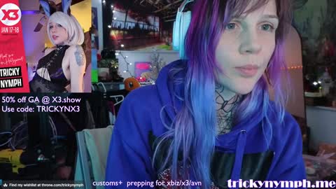 Snapshot of tricky_nymph chatting on 01/04/25, 04:12 Cassie online show from 01/04/25, 04:12