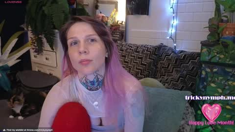 Snapshot of tricky_nymph chatting on 02/24/25, 12:05 Cassie online show from 02/24/25, 12:05