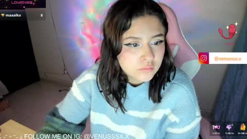 Snapshot of venussx_x chatting on 01/14/25, 11:27 Venus MY BDAY 29 SEPT online show from 01/14/25, 11:27