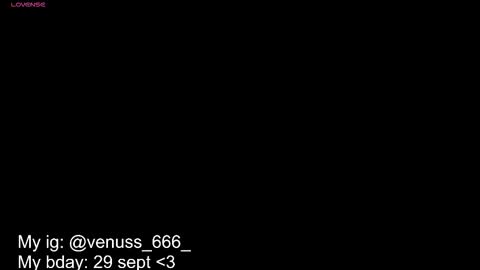 Snapshot of venussx_x chatting on 09/08/25, 05:01 Venus MY BDAY 29 SEPT online show from 09/08/25, 05:01