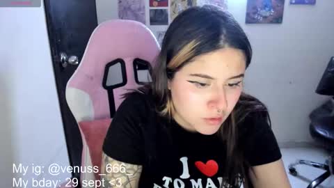 Snapshot of venussx_x chatting on 09/09/25, 10:09 Venus MY BDAY 29 SEPT online show from 09/09/25, 10:09