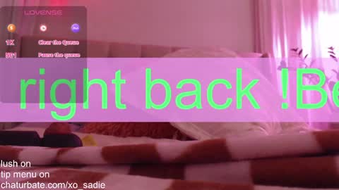 Xo Sadie online show from 06/01/26, 07:21