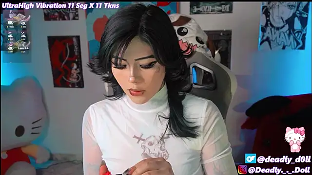 Snapshot of Deadly_Doll chatting on 01/26/25, 11:18 Deadly Doll online show from 01/26/25, 11:18