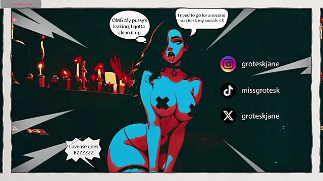 Snapshot of GroteskJane chatting on 03/17/26, 01:14 GroteskJane online show from 03/17/26, 01:14