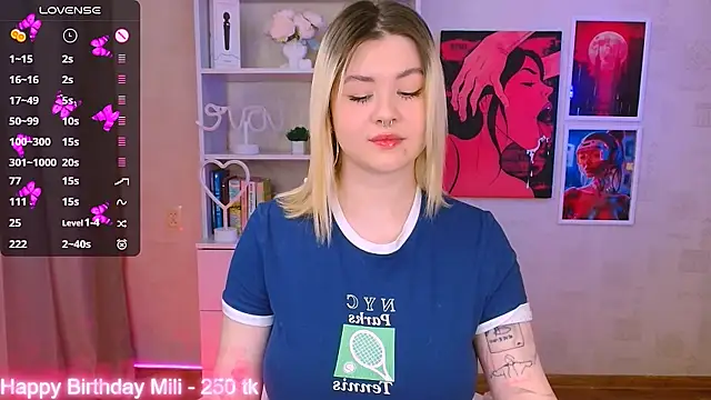 cutie mili online show from 01/27/25, 03:58