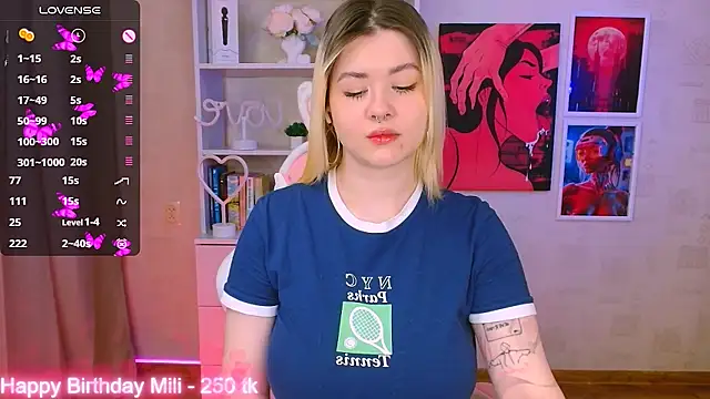 cutie mili online show from 01/27/25, 10:38