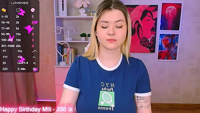 cutie mili online show from 01/27/25, 02:02