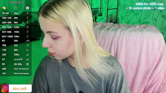 Alice Halle online show from 12/09/24, 05:30