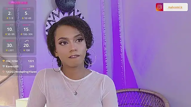 Snapshot of Nahomi_King chatting on 01/25/25, 07:39 Nahomi King online show from 01/25/25, 07:39