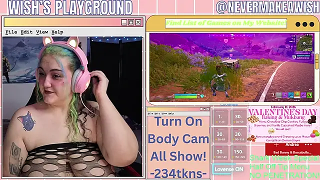 nevermakeawish online show from 02/12/26, 04:46