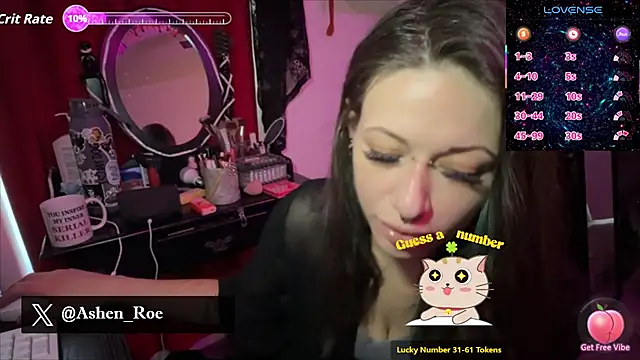 AshenRoe online show from 03/07/26, 03:09