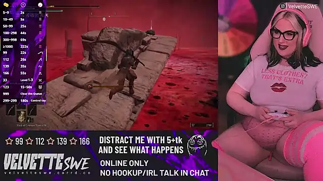 Snapshot of VelvetteSWE chatting on 07/02/26, 03:45 VelvetteSWE online show from 07/02/26, 03:45